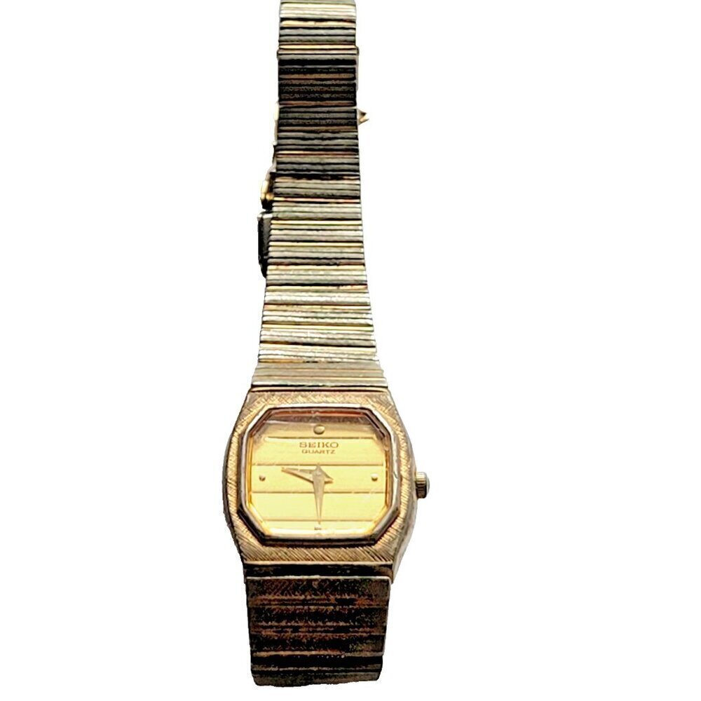 Seiko Watch Women's Vintage Bracelet Stainless Steel Back